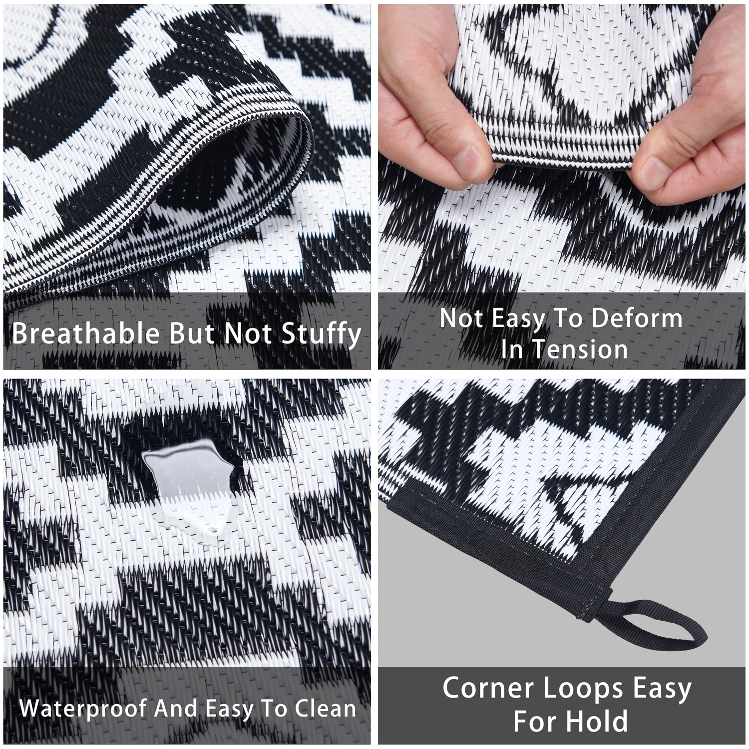 Manufacturers wholesale RV mat PP pipe double woven garden mat anti-aging moisture-proof custom garden lawn cushion mat