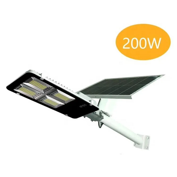 
Factory wholesale easy to install led street light solar lamp with panel 200w security flood lights 