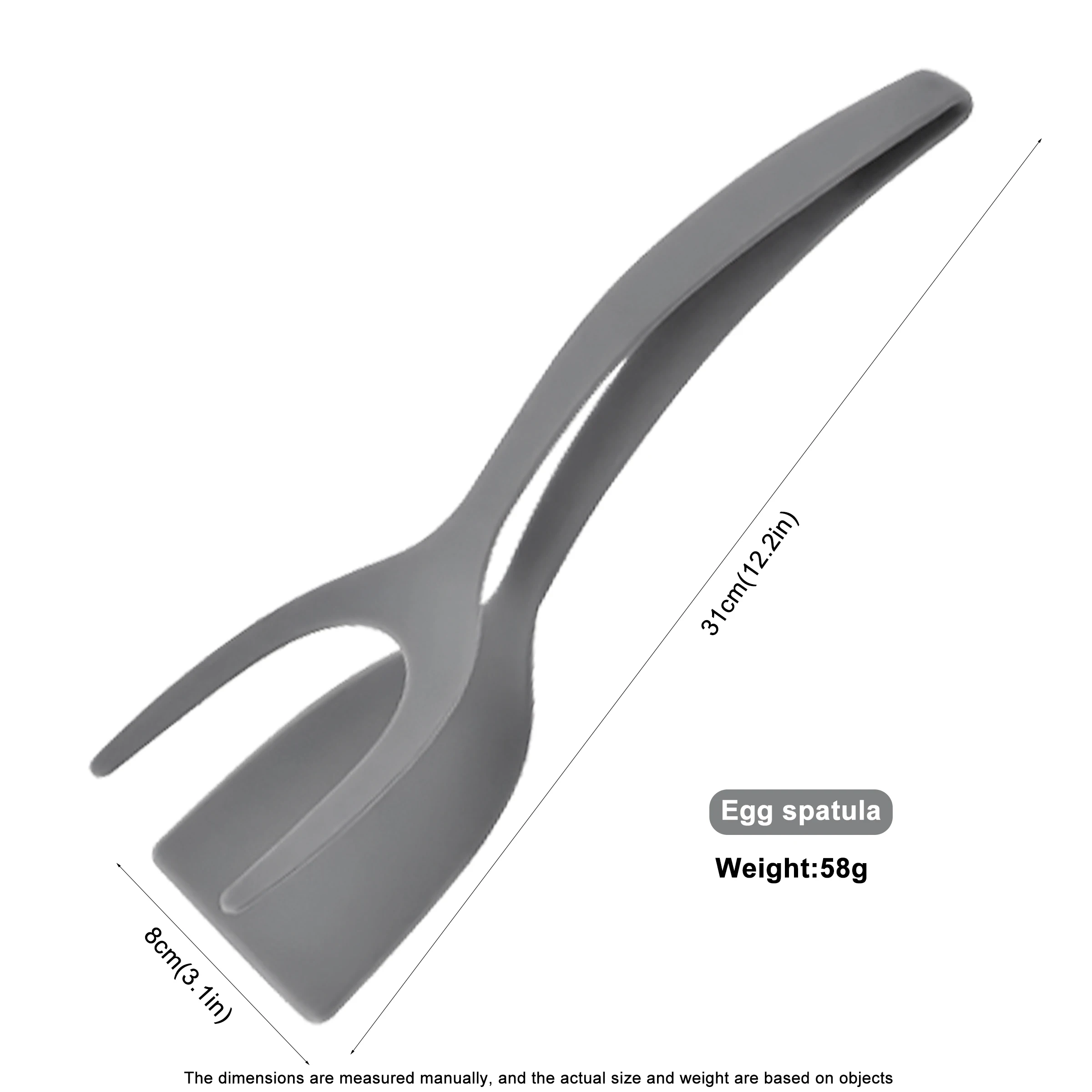 kitchen gadgets 2 in 1 egg flipper spatula tongs for eggs spatula