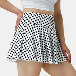 Custom Wholesale Sublimation Print High Waist Sportswear Side Shorts Golf Wear For Women Plus Size Tennis Dress With Pocket