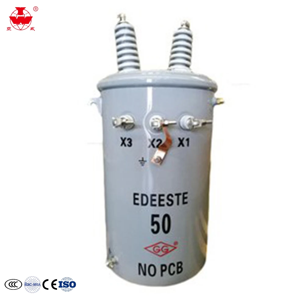 25 кВА 50 ква полюса смонтированы силовой трансформатор 11kv 13.2kv до 380v 220v на медная обмотка 60 Гц dyn11