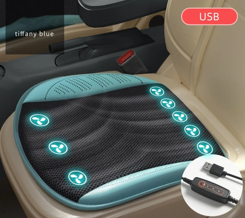 USB Power Cooler 3 Speed Mode Temperature Adjustable Portable Seat Cushion Pad for Car and Office Universal Fit For Cooler