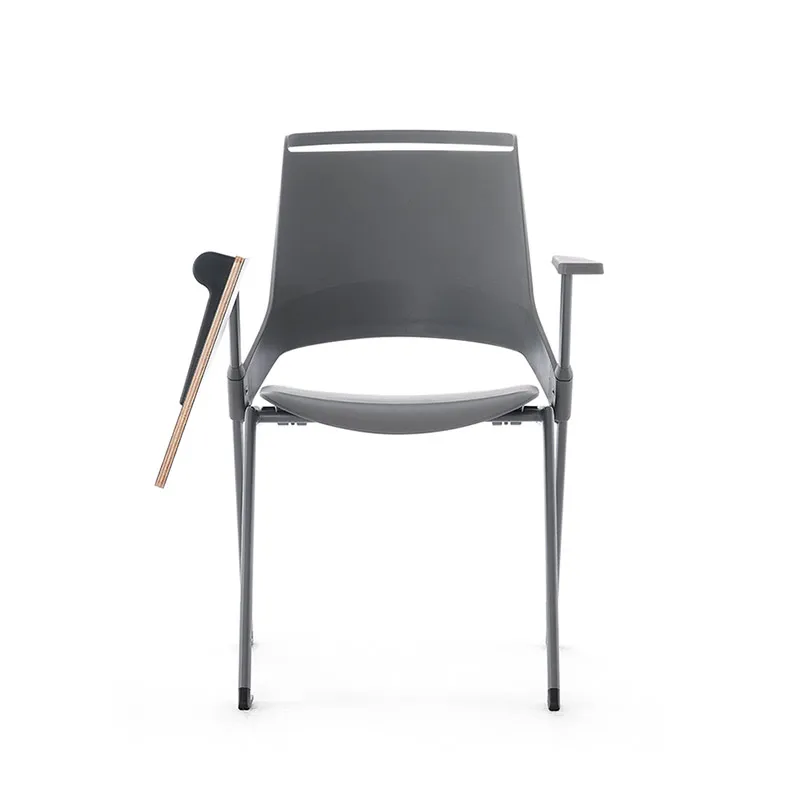 Custom Logo Office School Plastic Training Chair With Writing Pad