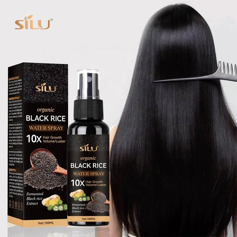 Hair increasing hairline hairgrow spray anti hair loss essence black rice extract wild rapid hair growth oil spray