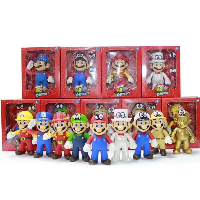 Wholesale Hot Game Marios Brother Action figures Cartoon Model Dolls 3D PVC Figure Toys for Kids