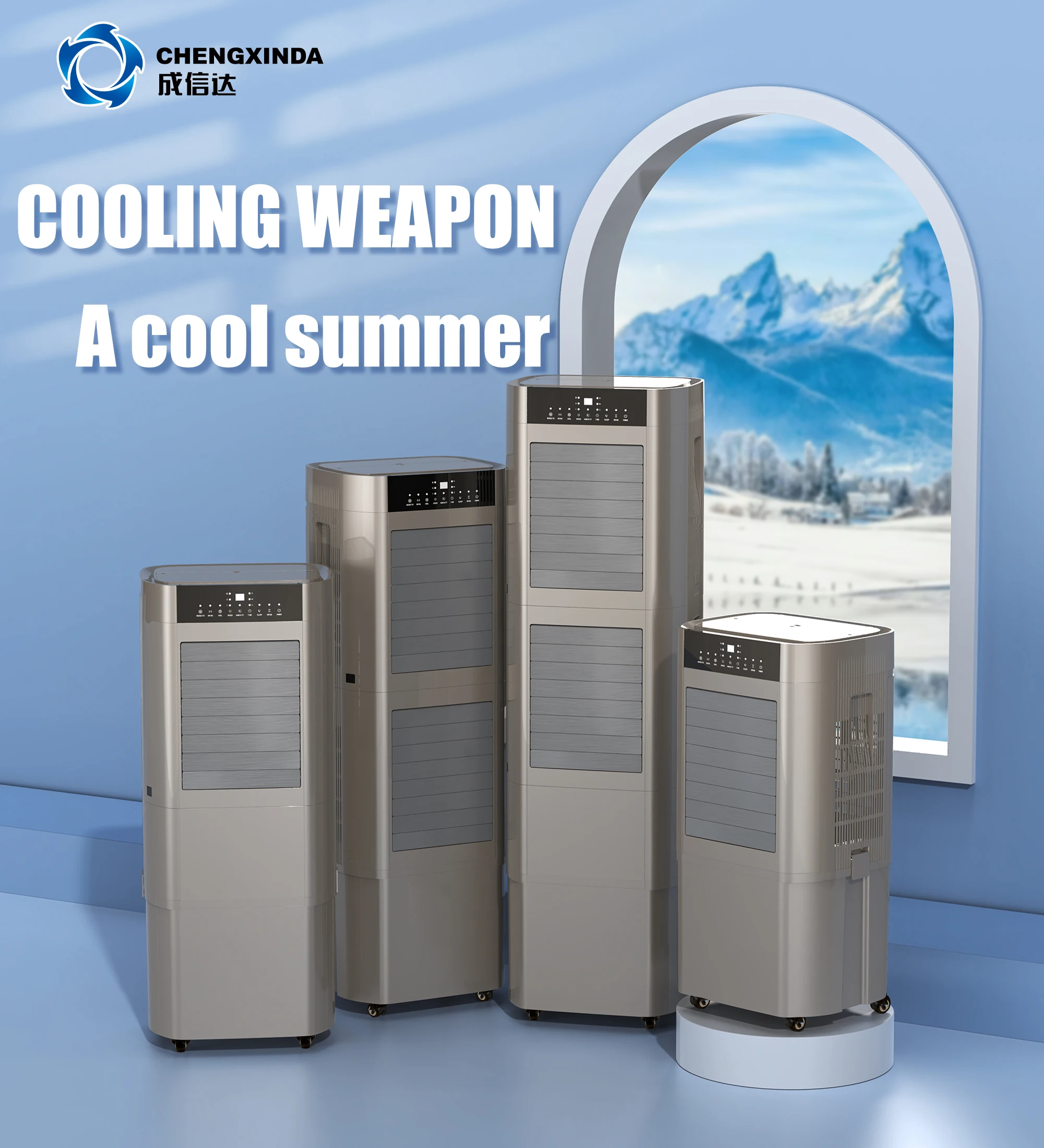 Best water fan white 200w portable 50L cooler air home air cooler water cooler fan