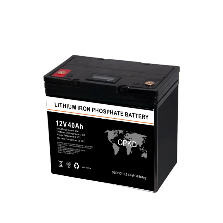 LiFePO4 Battery Lithium iron Phosphate Lithium ion Battery 12V 40Ah for RV Golf Cart Yacht Marine Backup Solar