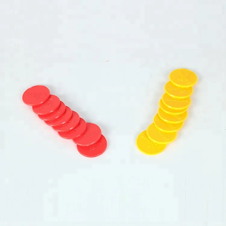 Оптовая продажа с завода, пластиковая цветная игровая маркерная монета с закругленными краями и логотипом машины