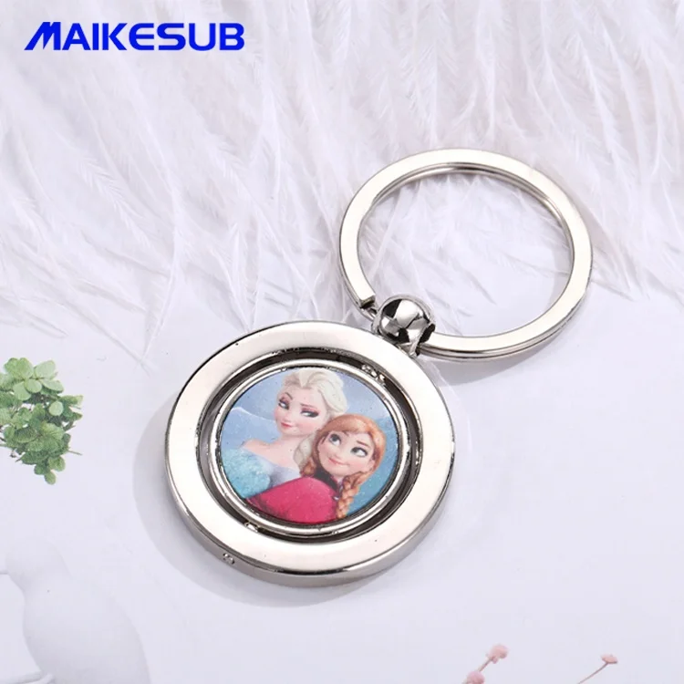 Factory Direct Selling Blank Customizable Image 3D Printing Thermal Sublimation Metal Keychain