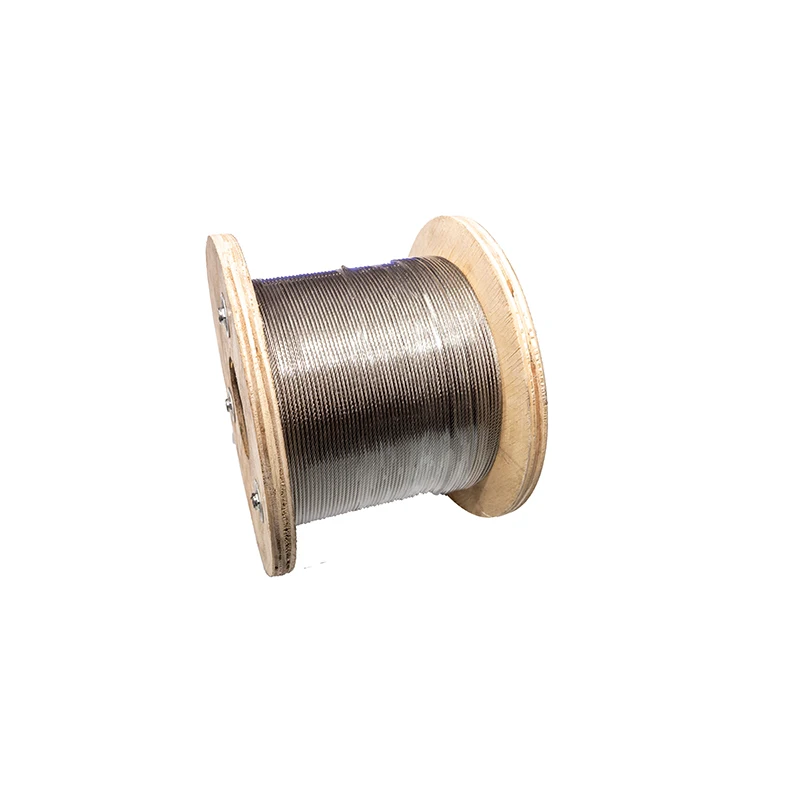 1x19 strand specifications Strong load-bearing capacity Forging forming Strong toughness Stainless steel wire rope