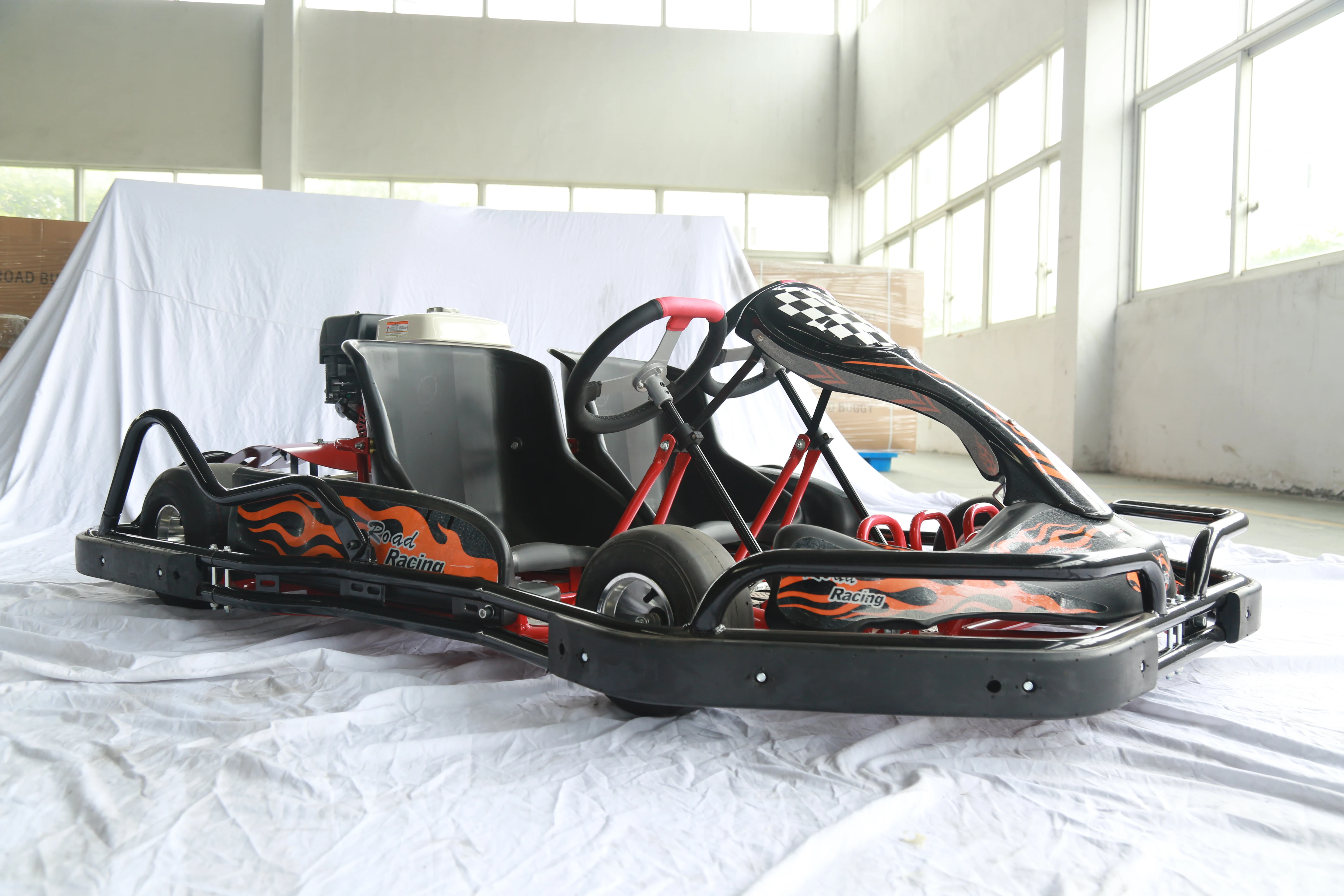 Fourstar  Pedal Double seats Gasoline  Adult Max Yellow Green  Cheap Racing Go Karts