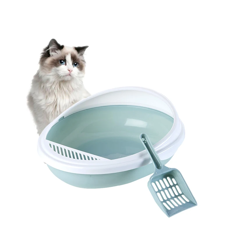 
Chinese hot sales Semi closed cat litter box Easy to clean Convenient for cats 