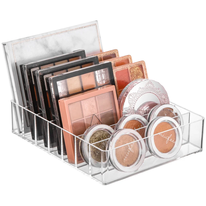 Desktop drawer-separated  acrylic material transparent clear lipstick cosmetic storage box makeup organizer eyeshadow Holder