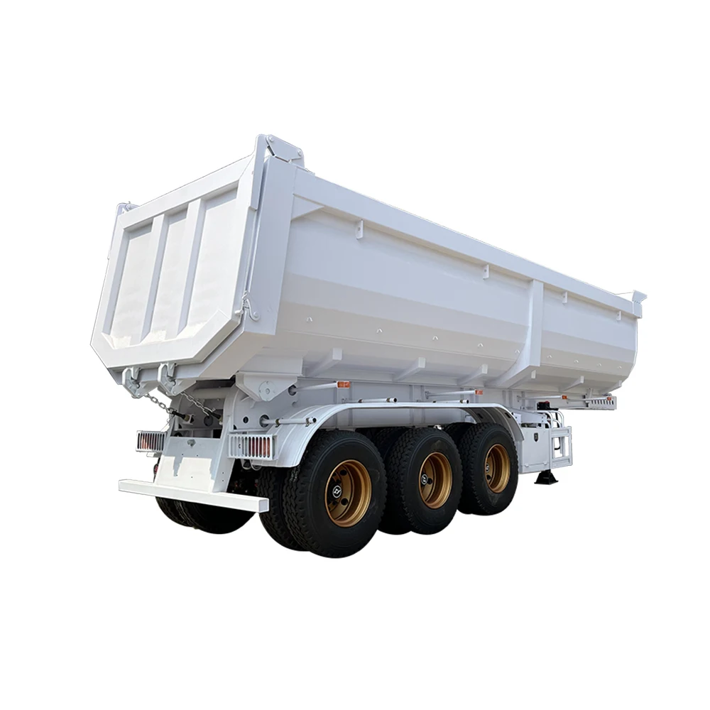 Trailer Manufacturer 30 40 45 Cubic Tipper Rear Dump Trailer For Kazakhstan