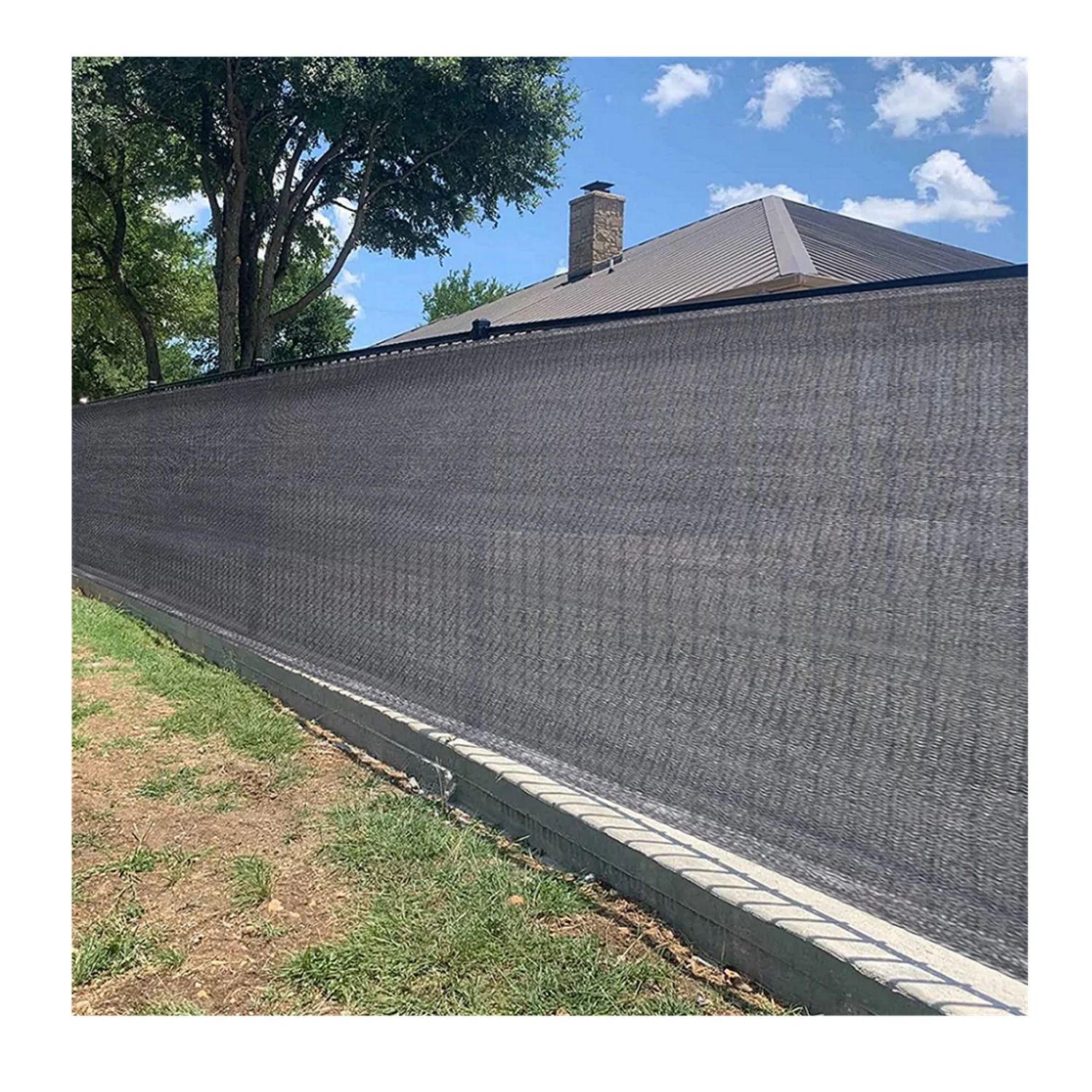 UNEED  90% Blockage Mesh Shade Net HDPE Wind Screen for Privacy Garden Fence Protection and Decoration