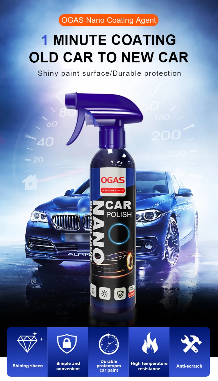 200ml 9H Liquid Glass nano Ceramic Coating Polish spray Car Paint Waterproof Agent Sealant Top Coat Quick Nano-Coating Polish