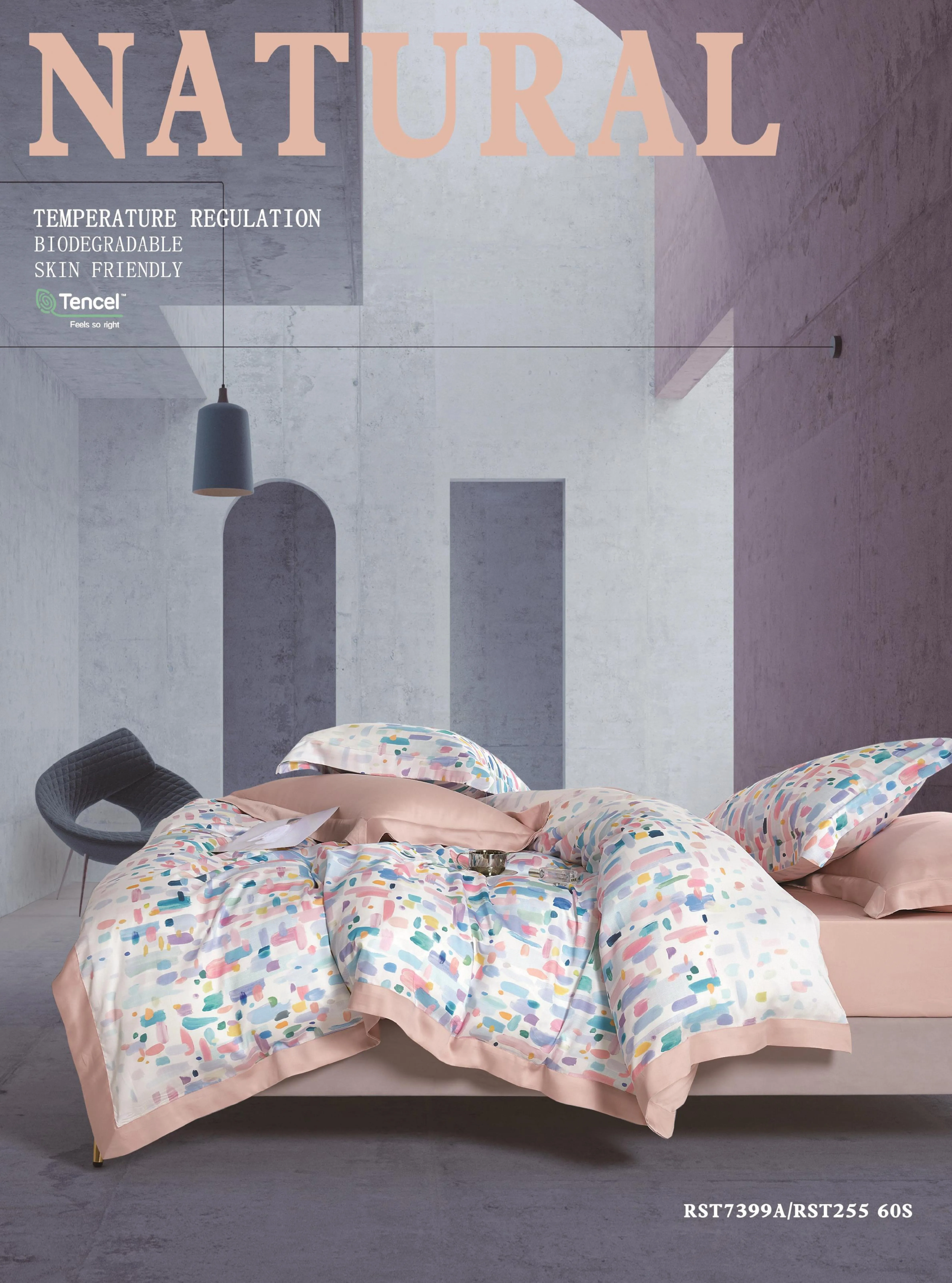 Cleome 100% Lenzing Tencel Bedding Set Duvet Cover Set Hotel Linen Home Textile