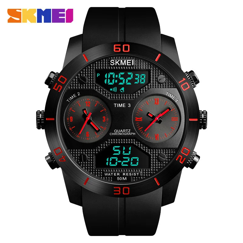 SKMEI 1355 2024 Brand Men Sports Watches kid Relojes Waterproof Relogio Masculino LED Digital Wristwatches montre skmei
