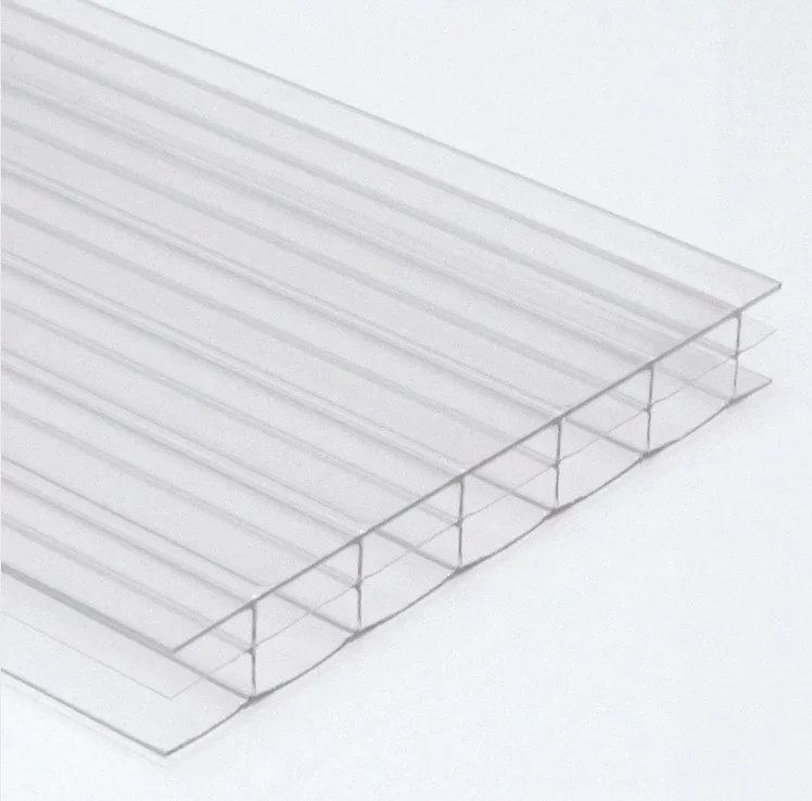 Poly carbonate roofing clear plastic craft twin wall polycarbonate hollow sheet