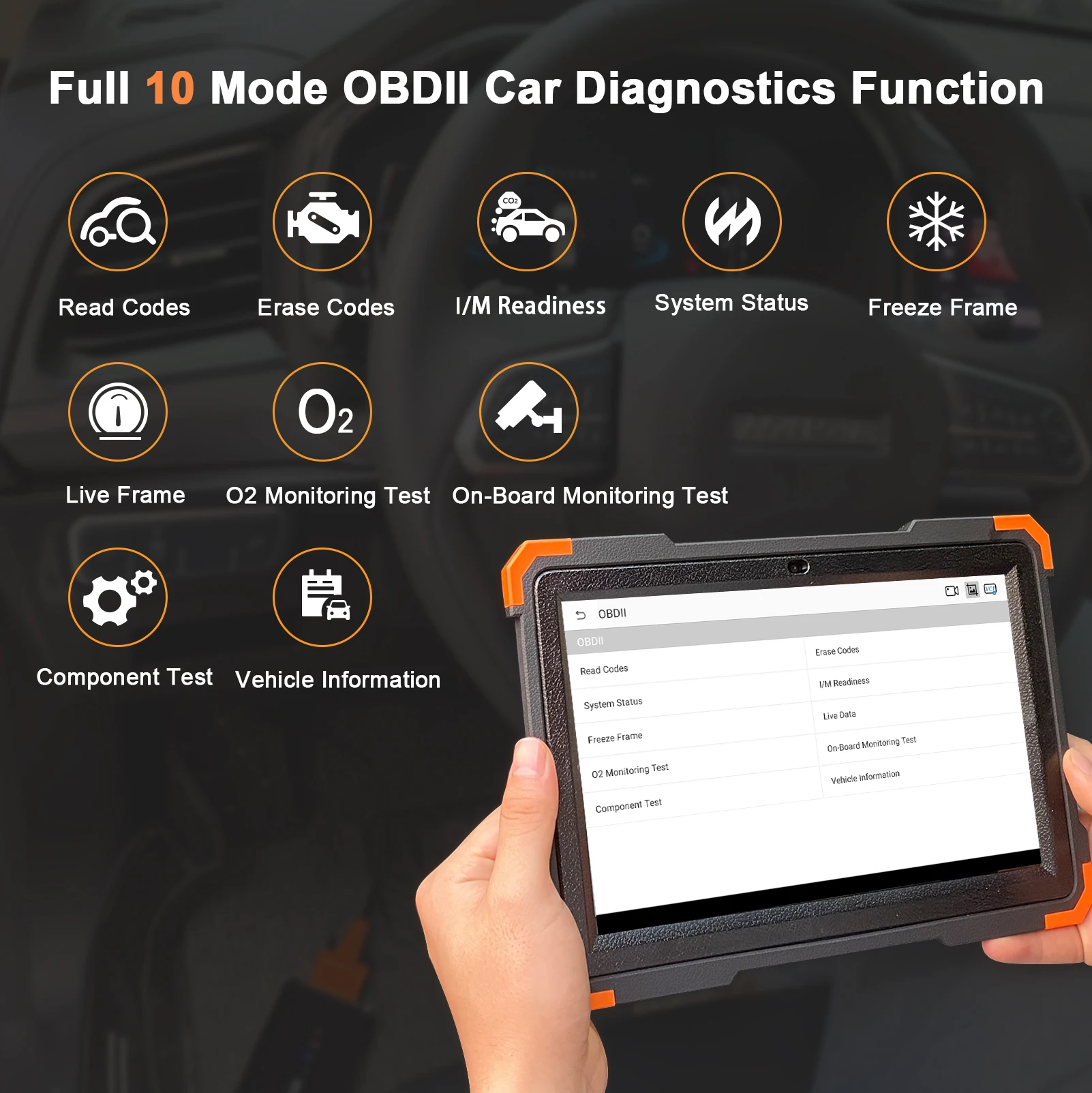 Automotive Diagnostic Instrument Real-time Monitoring Trouble Shooting One-click Upgrade Cloud Database