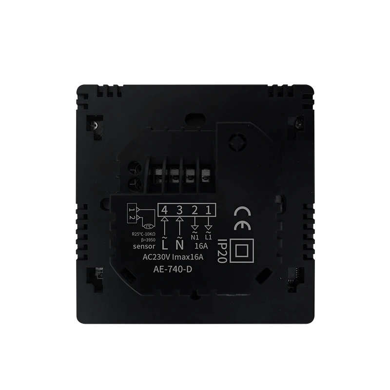 Black Tuya Smart Floor Heating Wifi Thermostat For Water Room Temperature Remote Controller for Google Home\Aleax\DuerOS