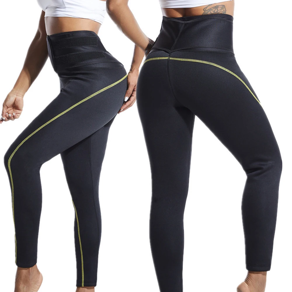 neoprene comfort fabric sweat sauna high waist yoga short women waist trainer gym pants