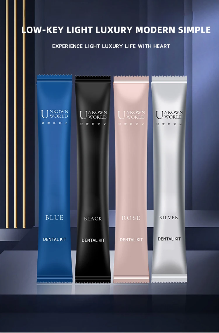 OEM hotel disposable individually wrapped toothbrush and toothpaste set