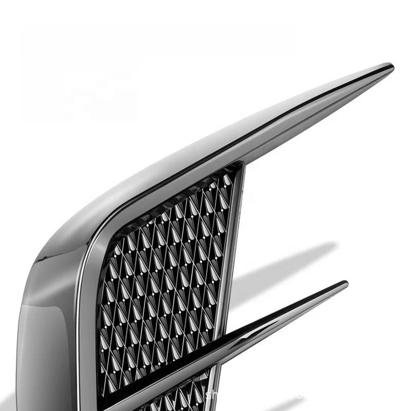 Universal Car Exterior Accessories 2pcs black carbon fiber Body Decorative Stickers car Fender Side Wing Vents