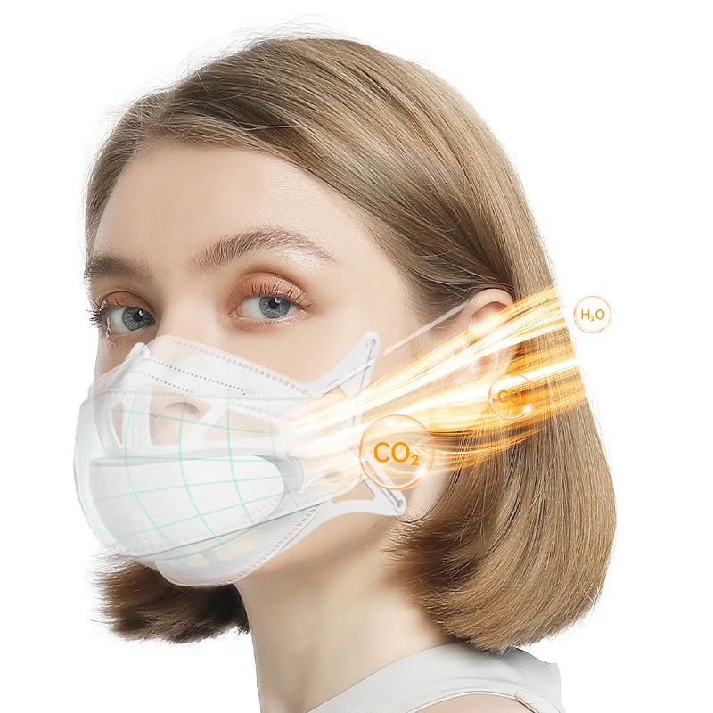 2022 New Design 3D Silicone Wireless Wearable Air Fresher Fan Outdoor Mini Personal Air Purifier Masking with Fan