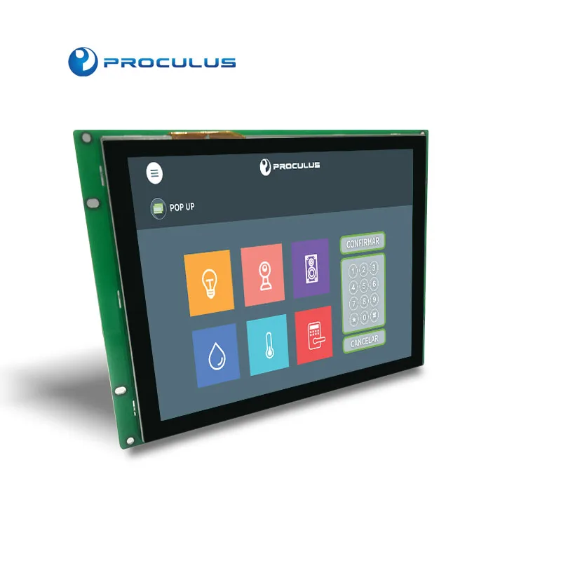 Proculus 7 inch uart tft flexible sunlight readable oled display panel driver board lcd module with controller touch screen (1600288707218)