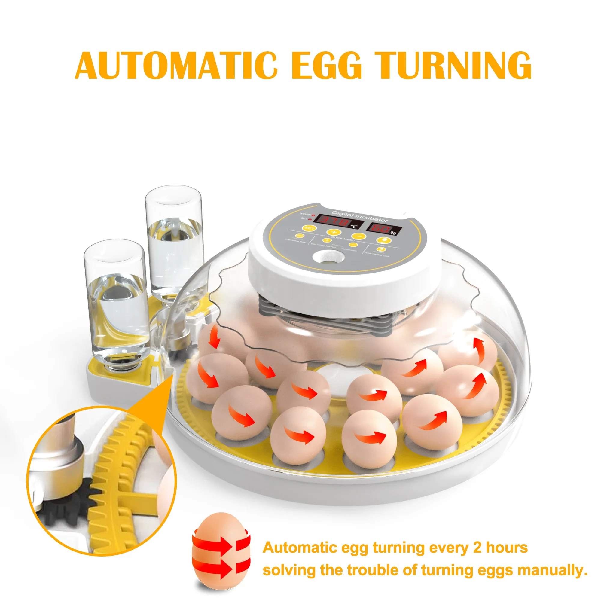 Chicken Ostrich Quail Automatic For Chickens 10 Eggs Automatic 10000 Egg Incubator Equipment