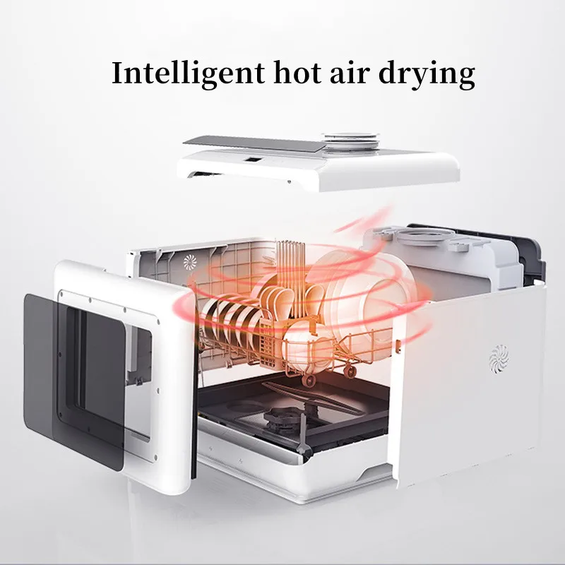 Cleaning 5 Sets Capacity New Hot Selling Electric Dishwasher Compact Counter Top Dishwasher for Home