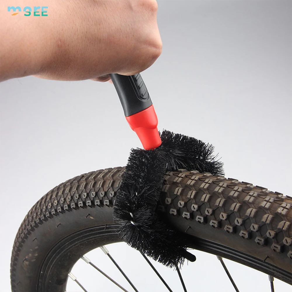 SeeMore 4-Piece Premium Bike Brush Kit Industrial Grade Wire Brush with Durable Nylon Bristles Bike Cleaning Tool
