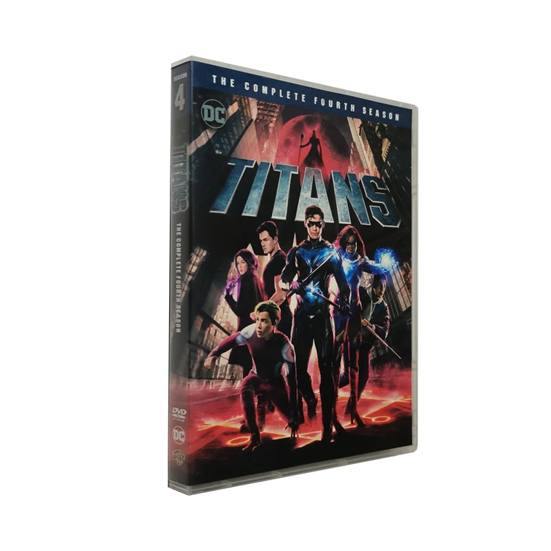Titans Season 4 Latest DVD Movies 3 Discs Factory Wholesale DVD Movies TV Series Cartoon CD Blue ray Free Shipping
