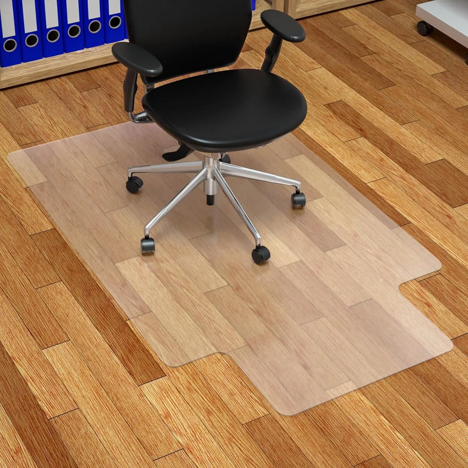 Customized Size Durable Hard Floor Use PVC ear Chair Mats Wood/Tile Protector Protection Floor Mat For Home Office