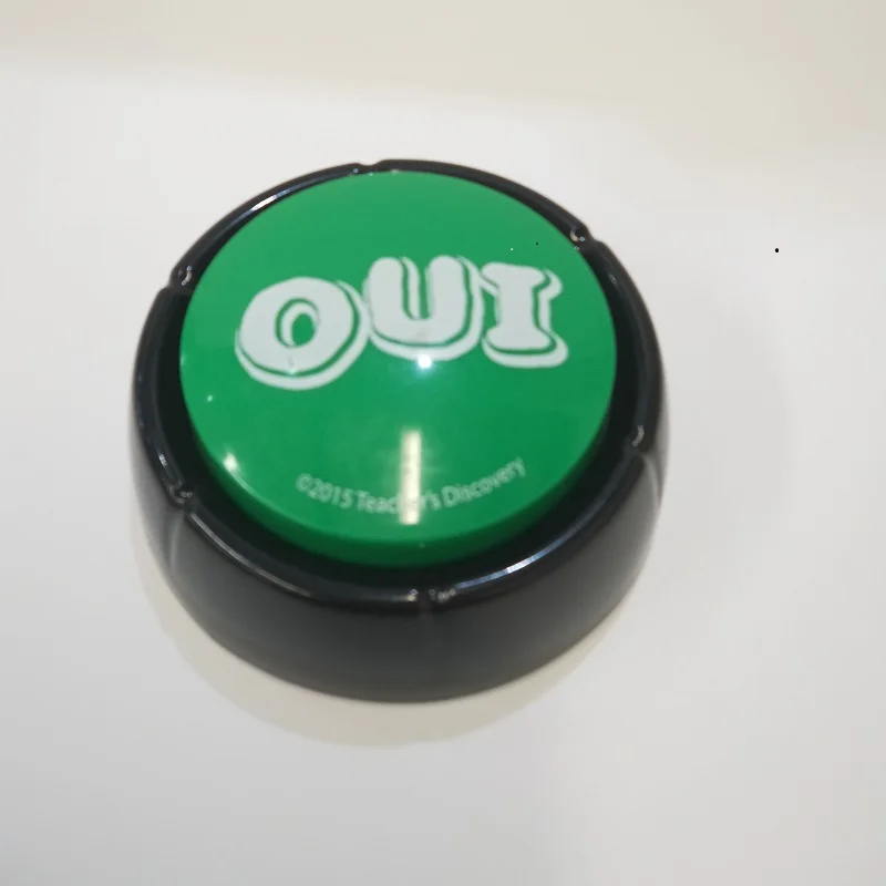 Custom Factory Supply Funny Game Multi-color Recordable buzzer sound animal voice box push button for dog training