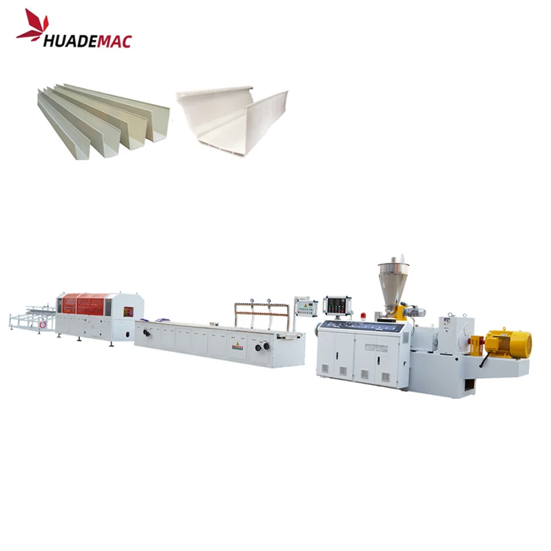 New pvc gutter production line/pipe extrusion machine PVC Rain Channel Extrusion Line