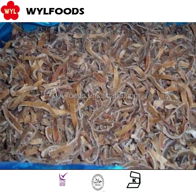 Fresh frozen Chinese mushroom IQF black fungus slices strips natural for soup