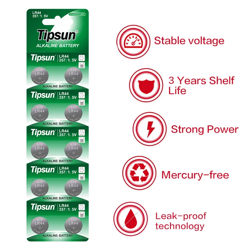 factory ag13 lr44 button battery alkaline cell batteries for watch