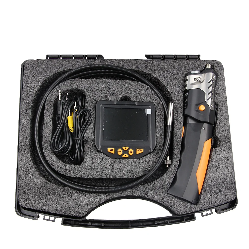 
1m 2m 5m Waterproof Snake inspection camera Digital Endoscope Inspection System with Monitor 0.3mp VGA 