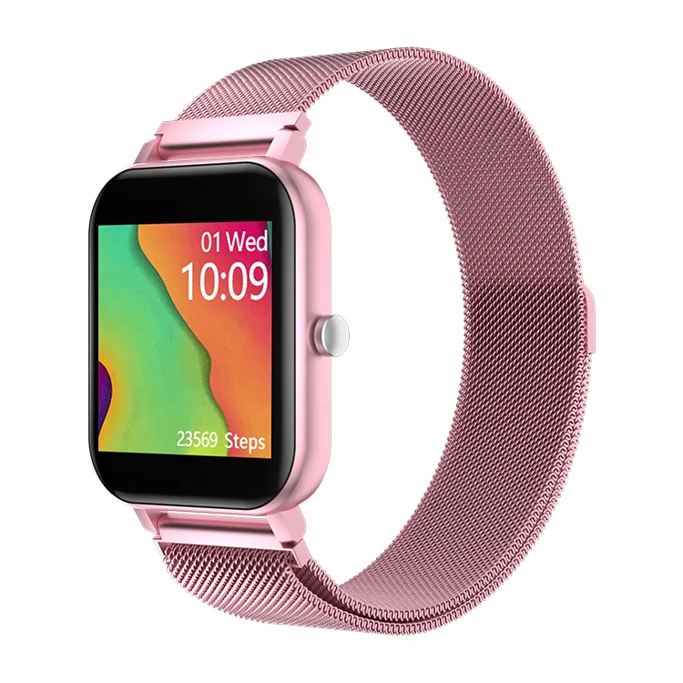 
MC28 Smartwatch Steel Strap 1.54 Inch Screen BT Call Fitness MC 28 GTS Sport Smart Watch 