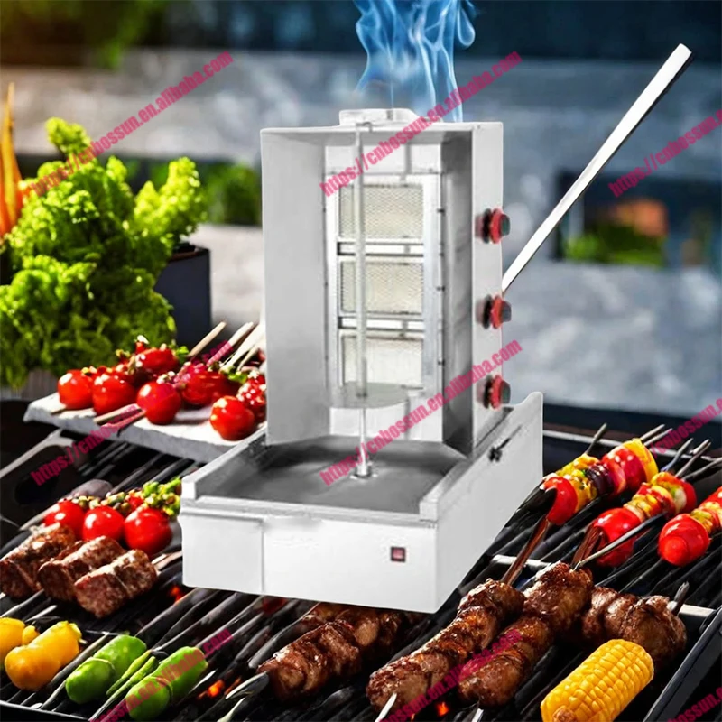 full automatic shawarma machine doner kebab machine Grill Machine 2/3/4/5/6 Burners Gas Grill