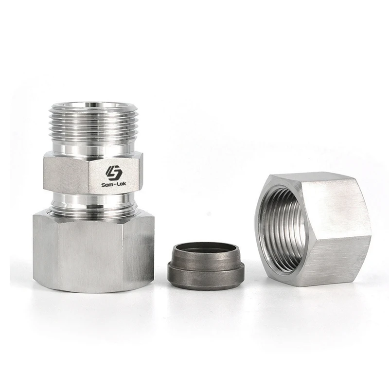 Good quality stainless steel Hydraulic fittings single ferrule union