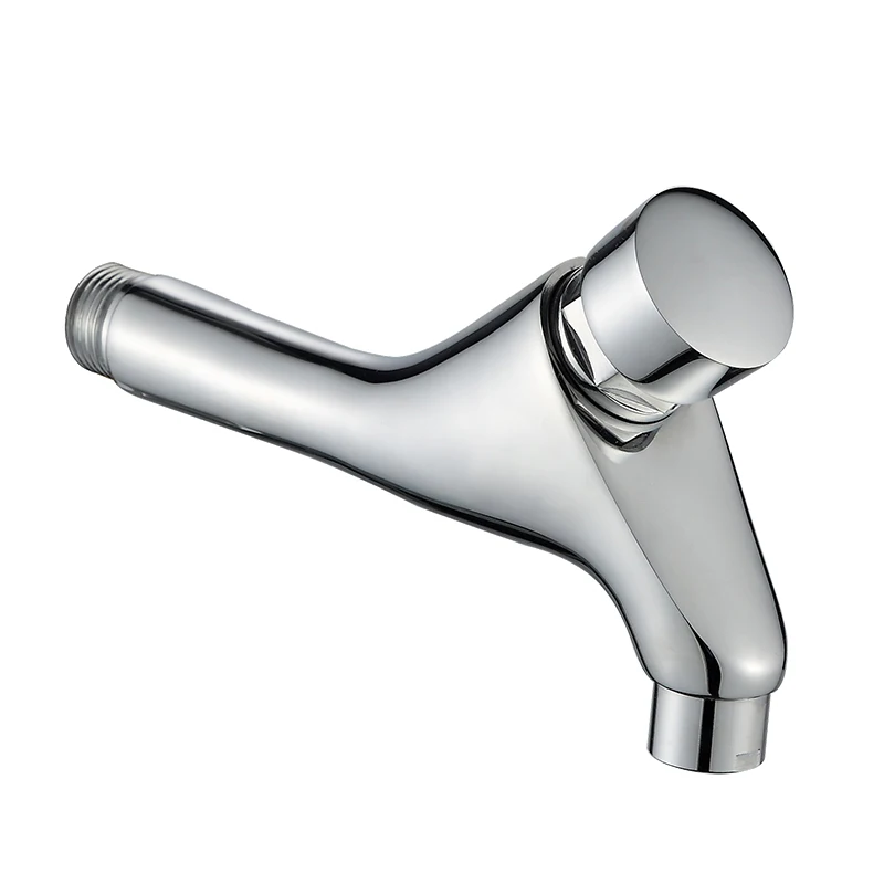 Wall-Mounted Time delay bathroom accessories brass time delay tap basin faucet