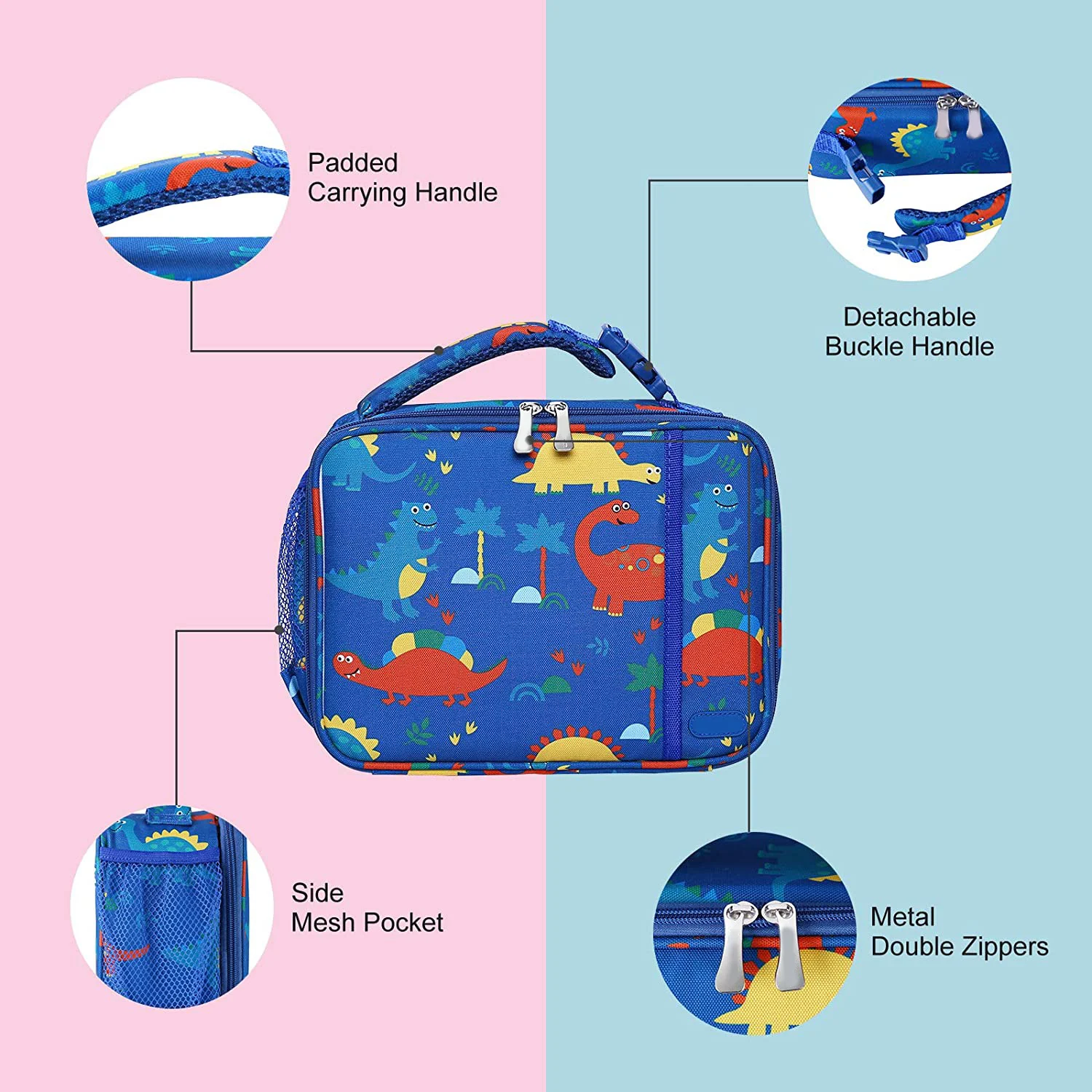 Thermal Insulated Lunch Box Bag Tote Food Picnic Bag Milk Bottle Cute Cartoon Lunch Bag for Children