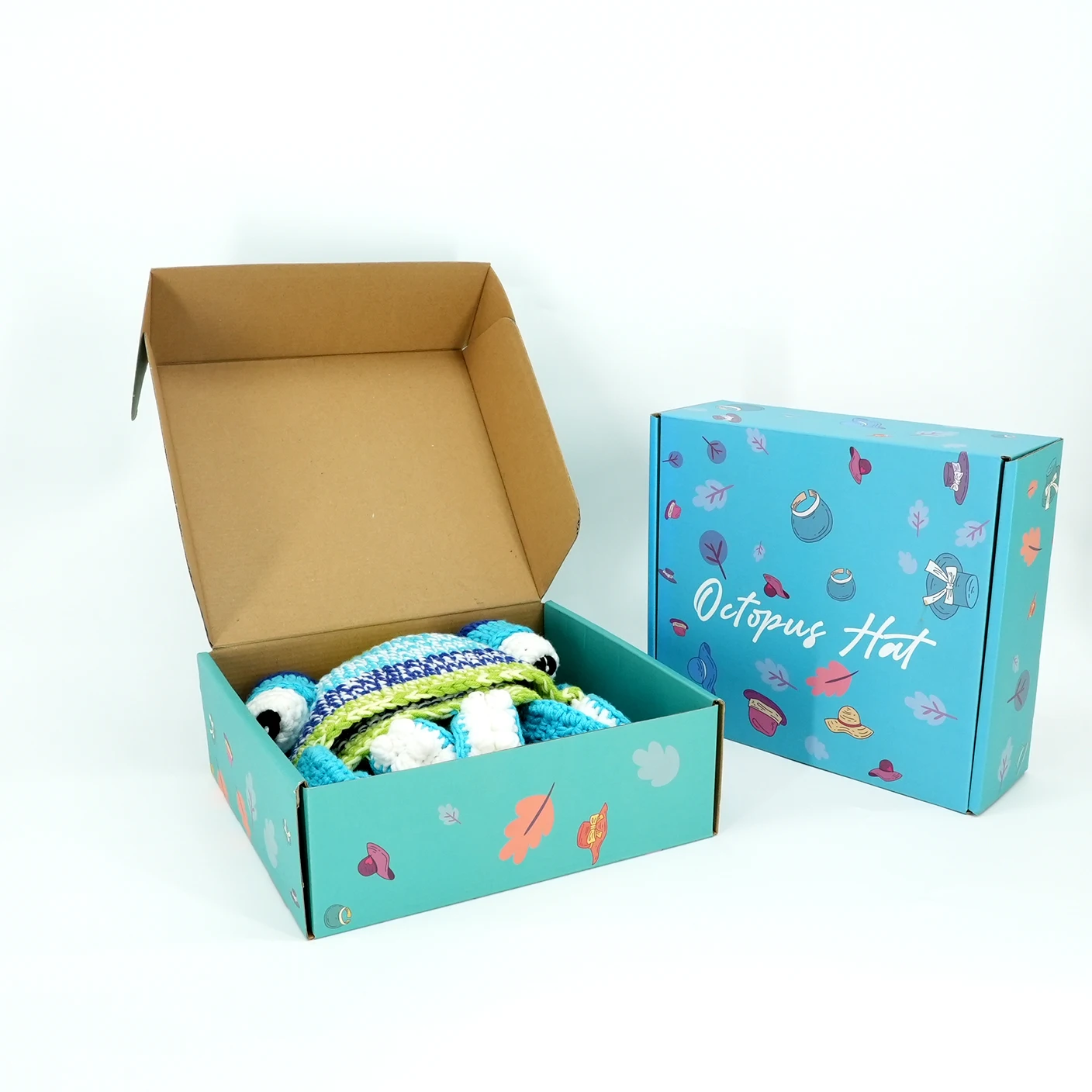 Woolen Hat Box Wholesale Cheap Custom Printed Hat Clothes Packaging Shipping Mailer Box