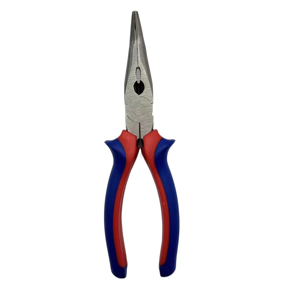 Manufacturer Wholesale 8 Inch Carbon Steel Pliers OEM/ODM Multi-Functional Grip with Plastic Handle DIY Industrial Grade Support