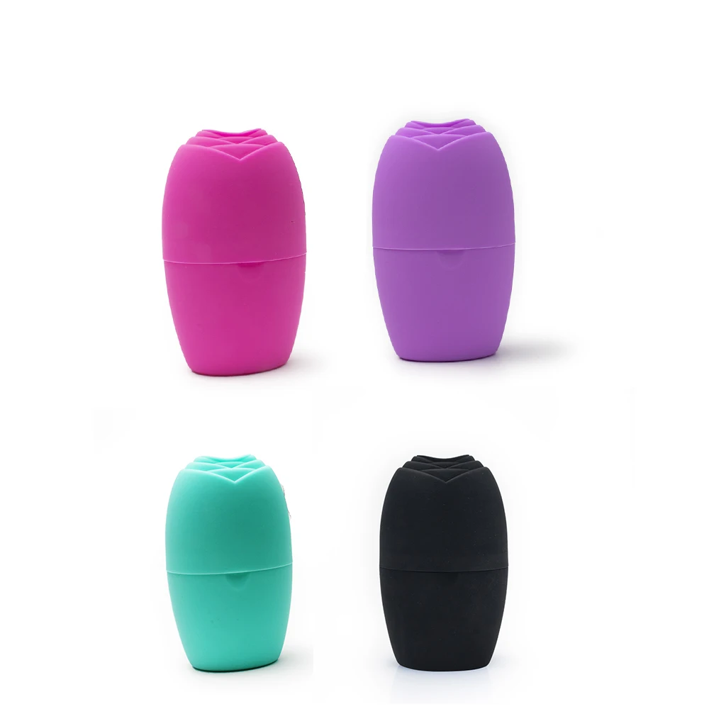 Rose Head Ice Roller For Face Nice Design BPA Free Eco-friendly Material Reusable Silicone Facial Ice Roller