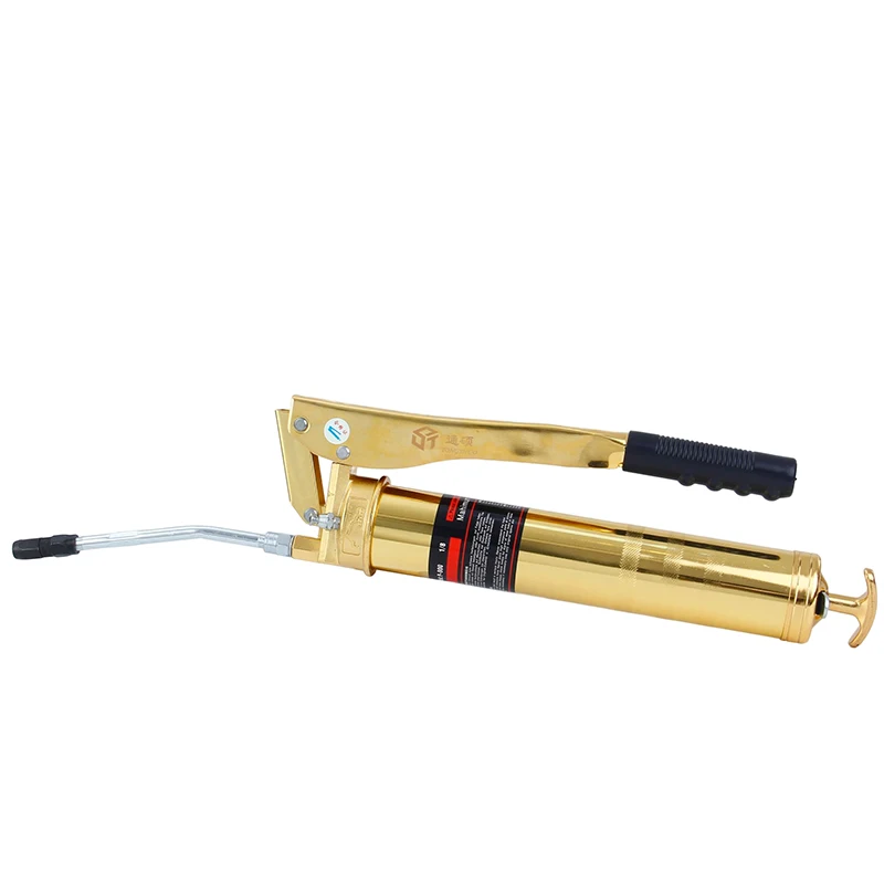 Manual Grease Gun Gold Easy to Operate Russia Universal Customizable Double Plunger 8 * 2 Caterpillar Oil Bullet Special TS-8021