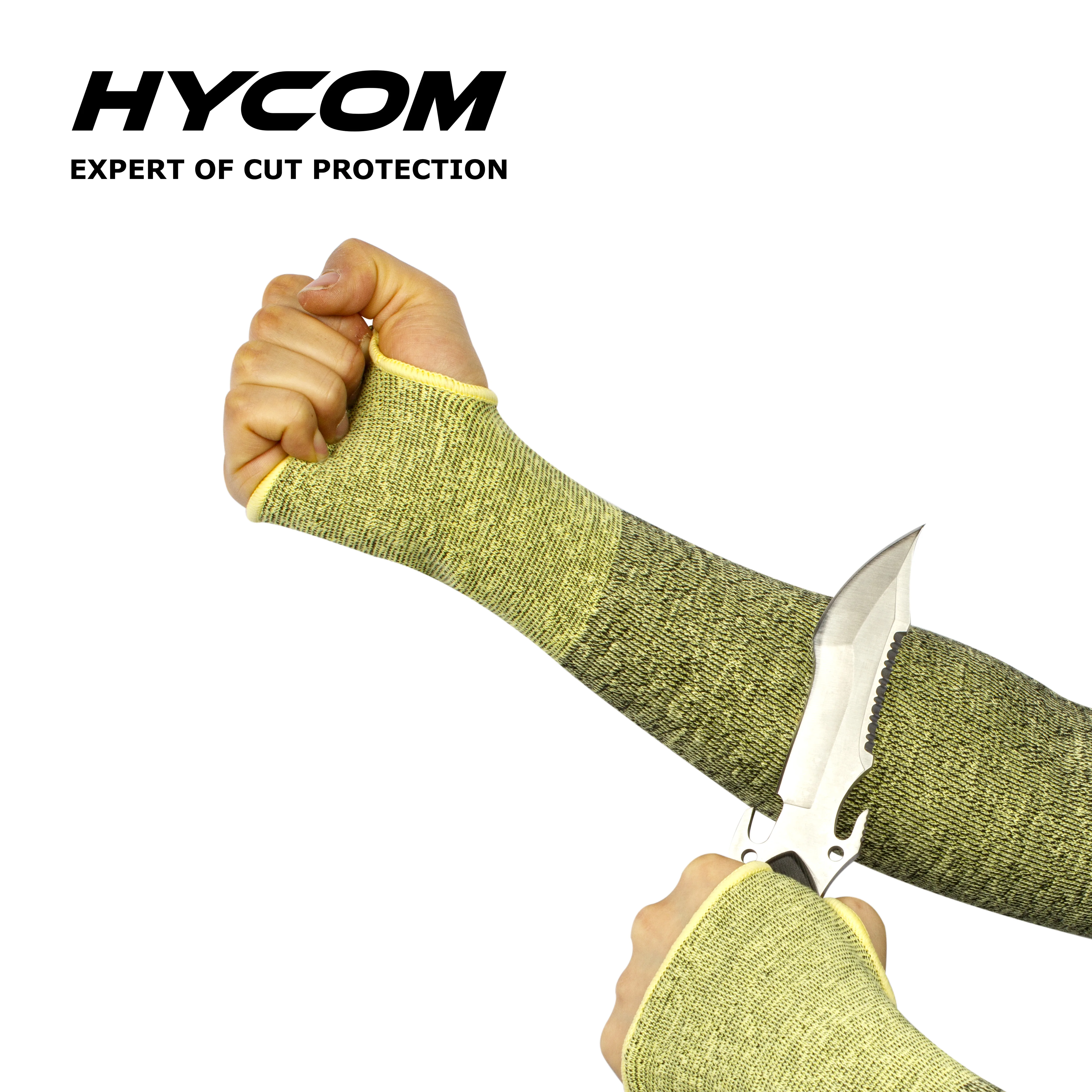 Hycom factory longer length arm protection aramid cut resistant sleeve